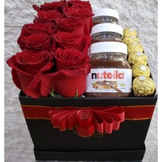 Roses, Nutella and Ferrero Box